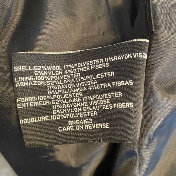 LNR brand, Womens wool coat, 35” from neck to bottom hem. Grey - Picture 5 of 6